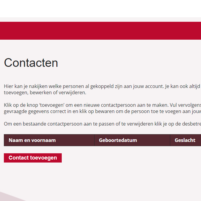 Contacten beheren